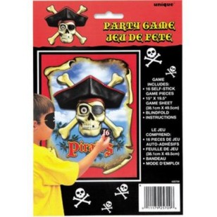 Pin The Patch on the Pirate Skull Party Game